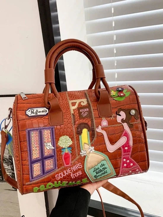 Embellished Women’s Satchel - Picture 6 of 10